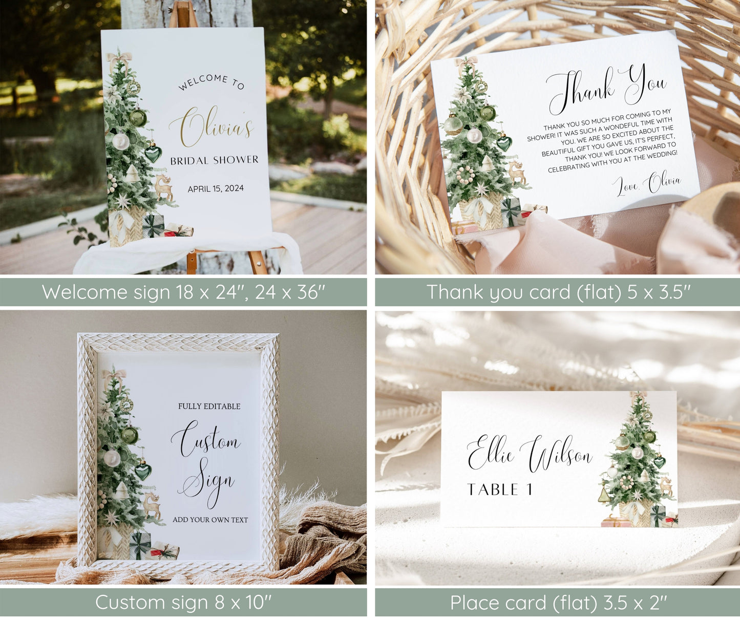 Christmas Bridal Shower Bundle, Tis The Season to Be Married, Winter Bridal Shower Invitation & Games, Holiday Wedding Shower Template