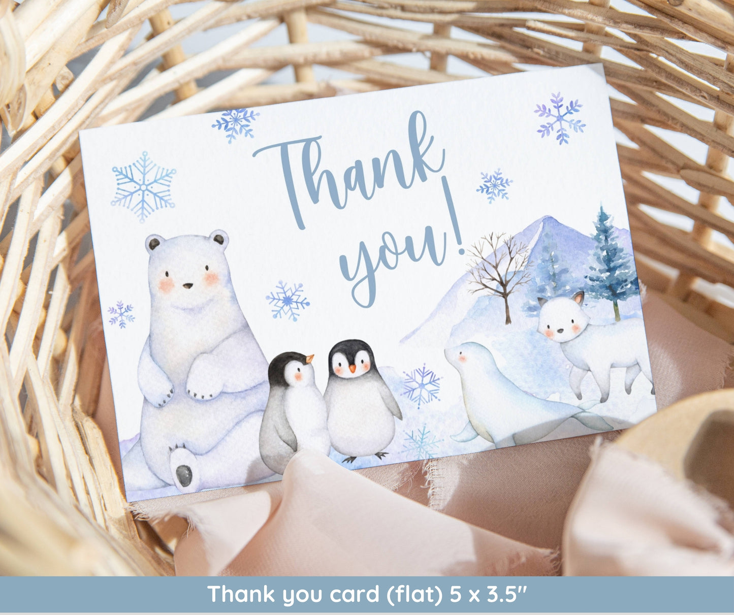 Winter Baby Shower Bundle, Baby It's Cold Outside Invitation & Games, Blue Snowflake Winter Wonderland Shower, Boy Baby, Editable Template