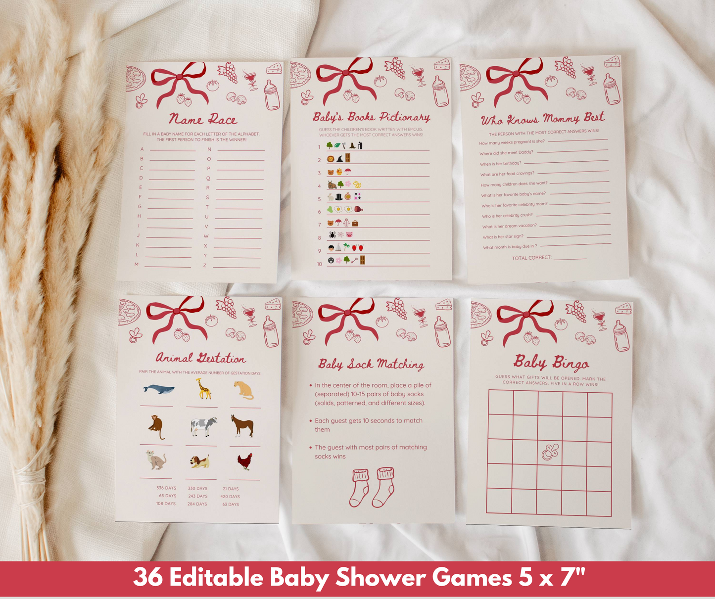 Special Delivery Baby Shower Bundle, Hand Drawn Italian Pizza Baby Shower Invitation & Games, Slice Slice Baby Invite, Editable Template