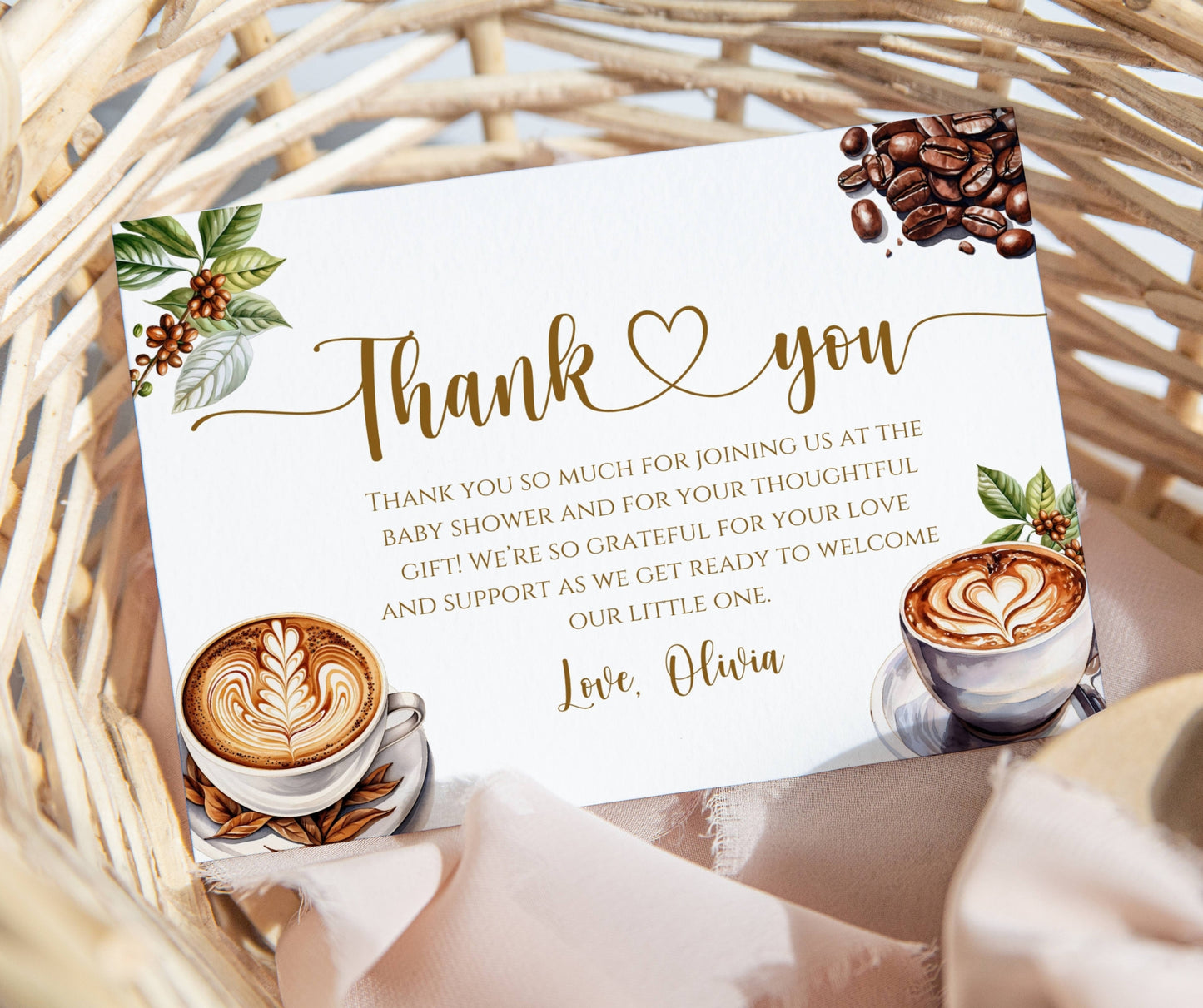Coffee Baby Shower Invitation Bundle, A Baby is Brewing Baby Shower Invite & Game Bundle, Gender Neutral, Editable Canva Template, Printable