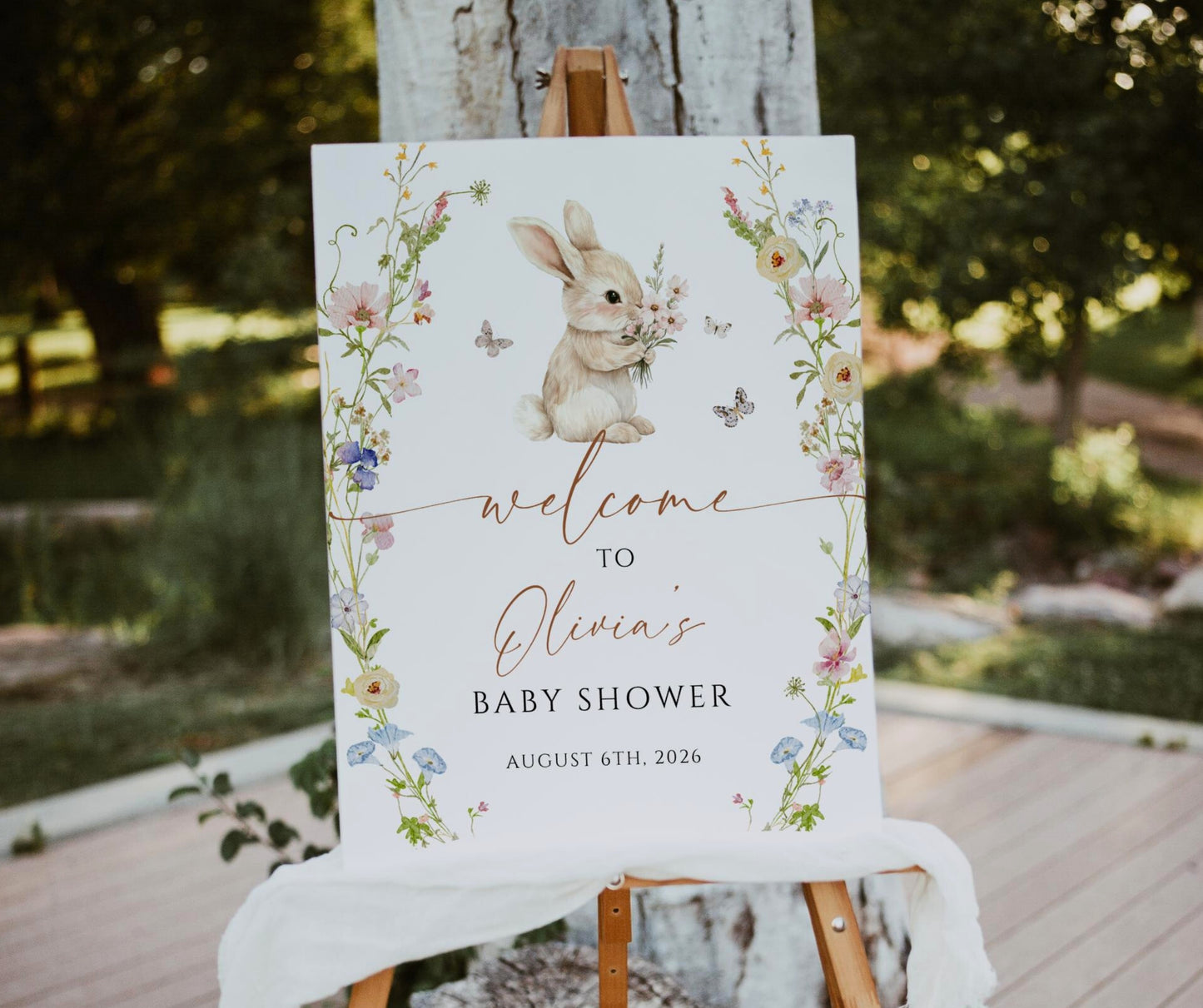 Some Bunny Baby Shower Bundle, Bunny Baby Shower Invitation Bundle, Rabbit Baby Shower Invite, Games, Welcome Sign, Decor, Editable Template
