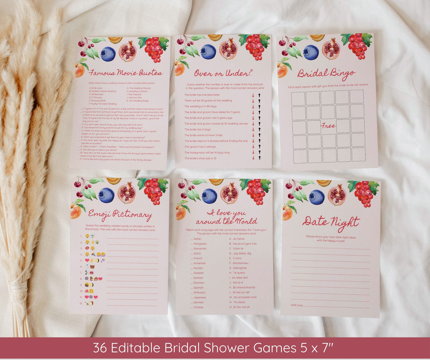 Fresh Off The Market Bridal Invitation Bundle, Farmer's Market Bridal Shower Invite Set, She's Off The Market, Editable Templates, Canva