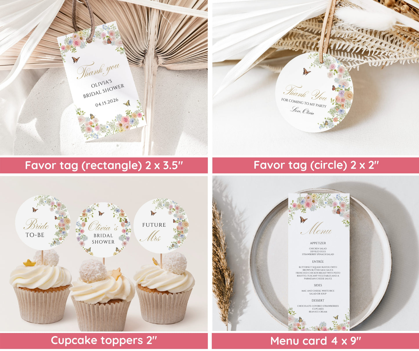 Love In Bloom Bridal Shower Bundle, Floral Garden Party Invitation & Games Set, Spring Summer Wedding Shower Decor, Editable Template