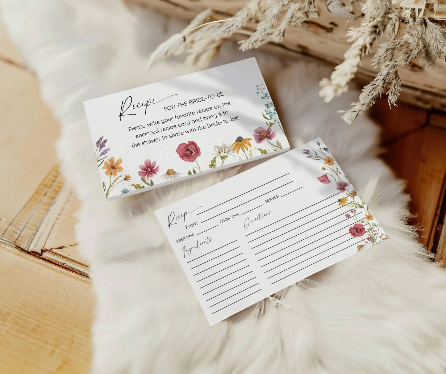 Wildflower Bridal Shower Invitation Bundle, Love Is In Bloom Bridal Shower Invite Template, Wildflower Floral Bridal Shower Decor, EDITABLE